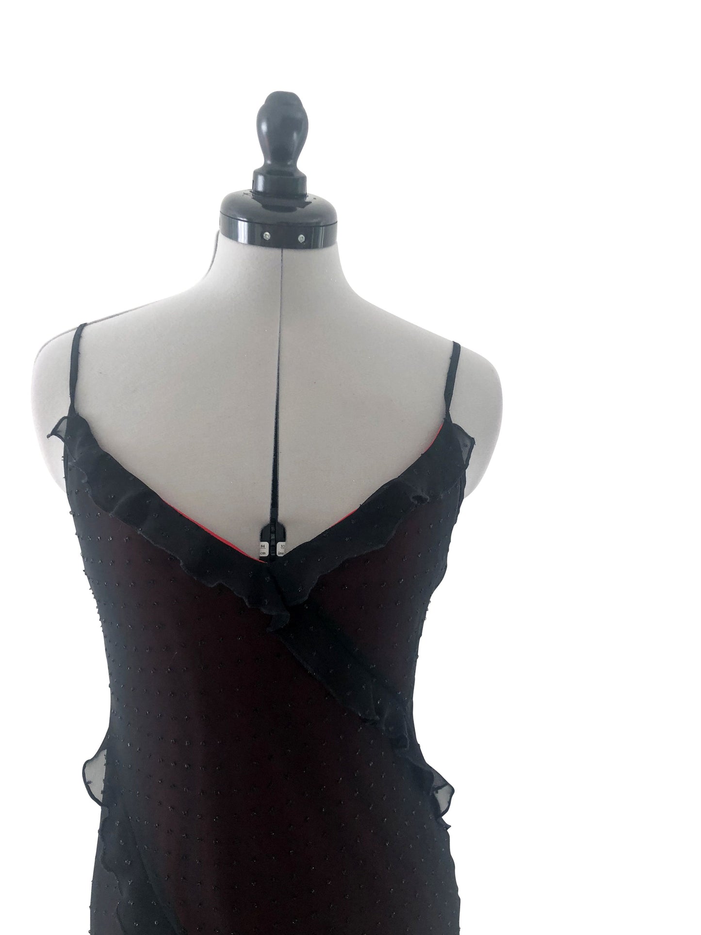 Abendkleid Schwarze Kaskade