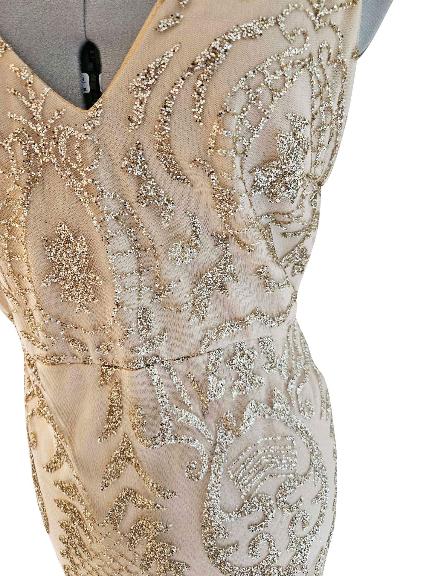 Abendkleid Goldshower