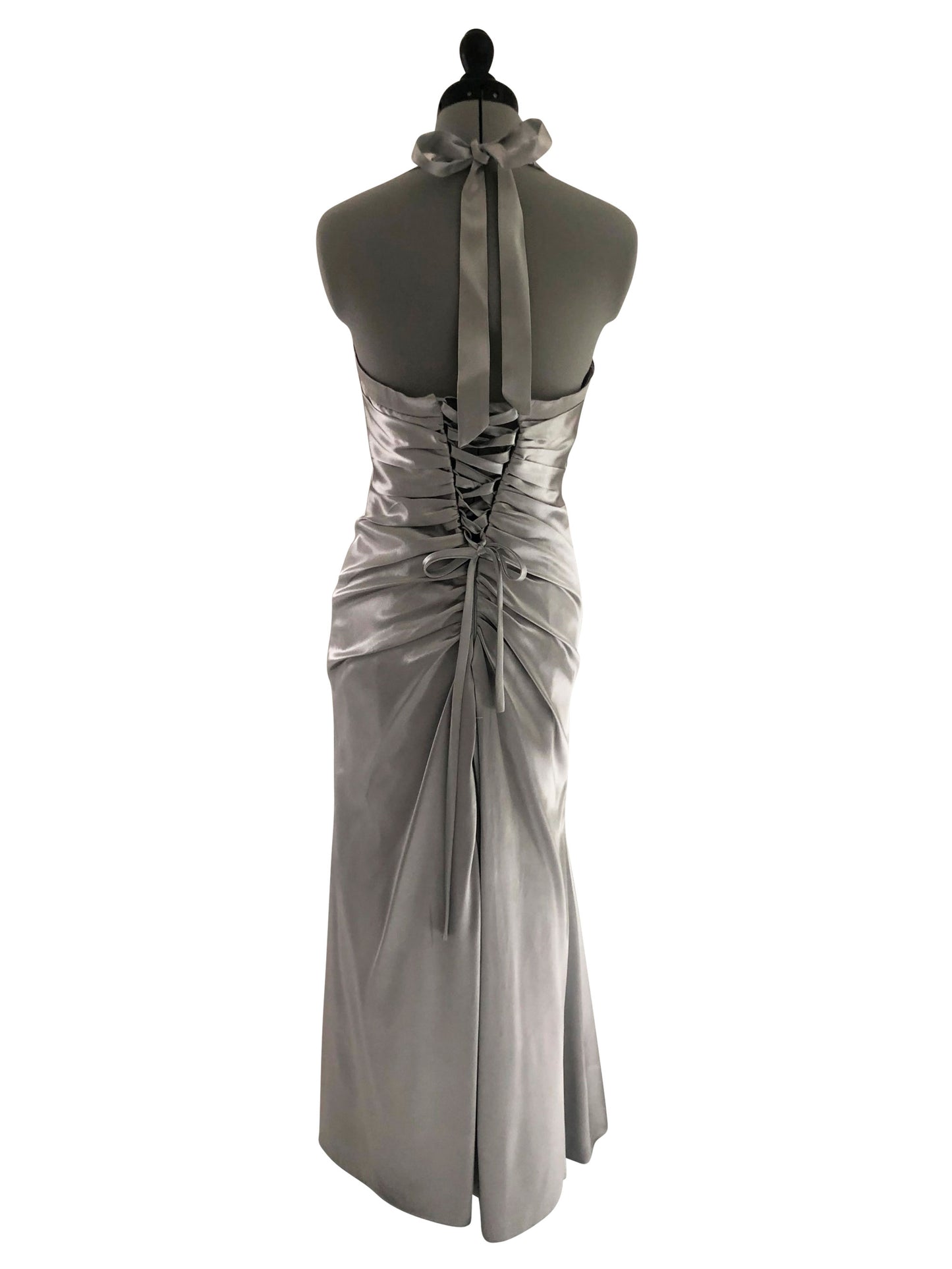Abendkleid Shiny Silver