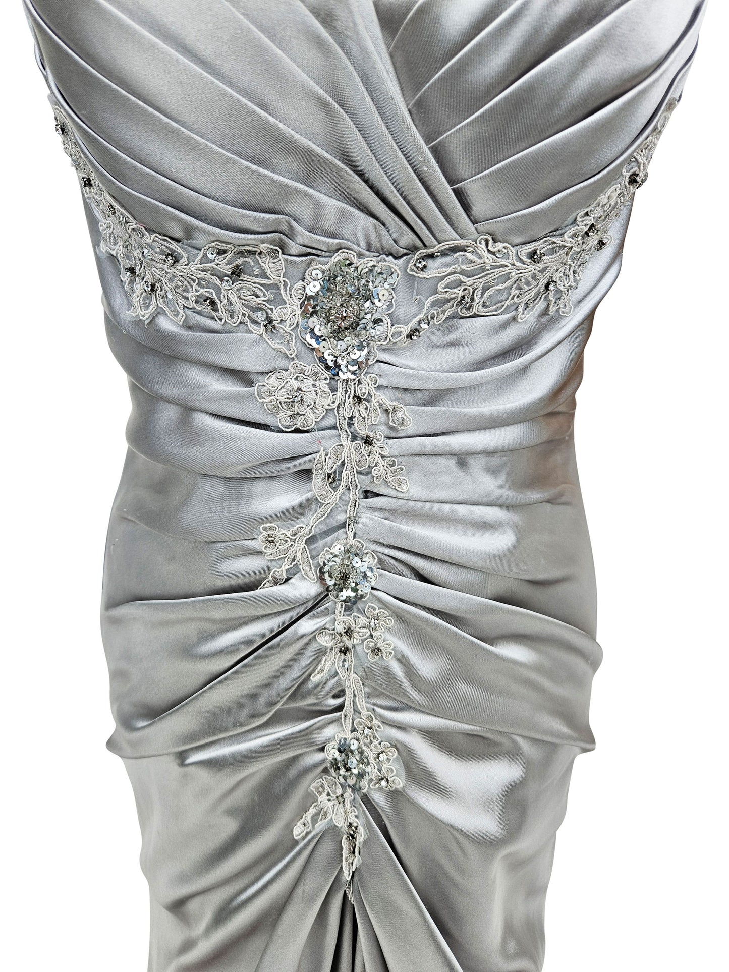 Abendkleid Shiny Silver