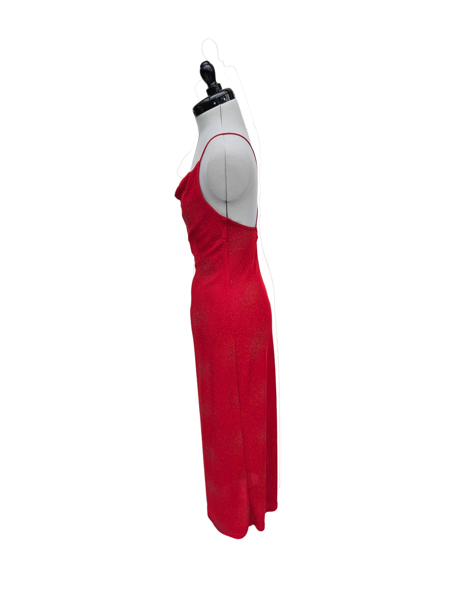 Abendkleid Funkelrot