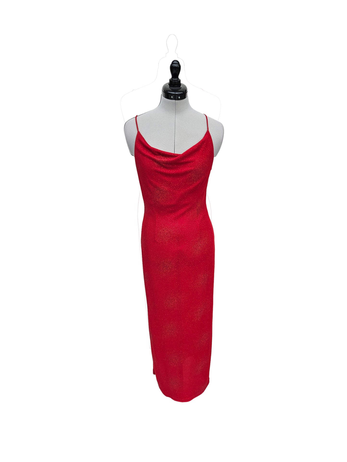 Abendkleid Funkelrot