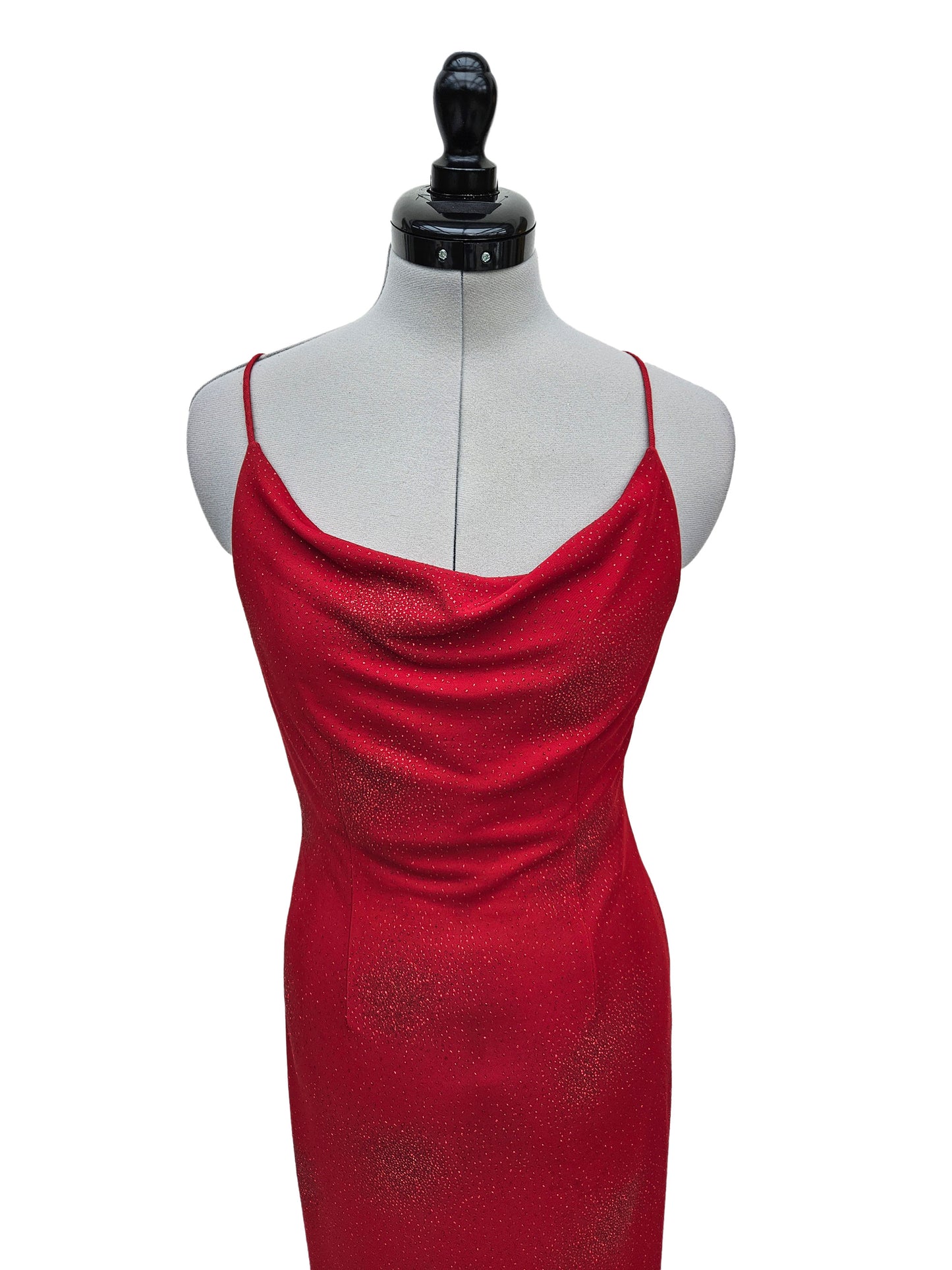 Abendkleid Funkelrot