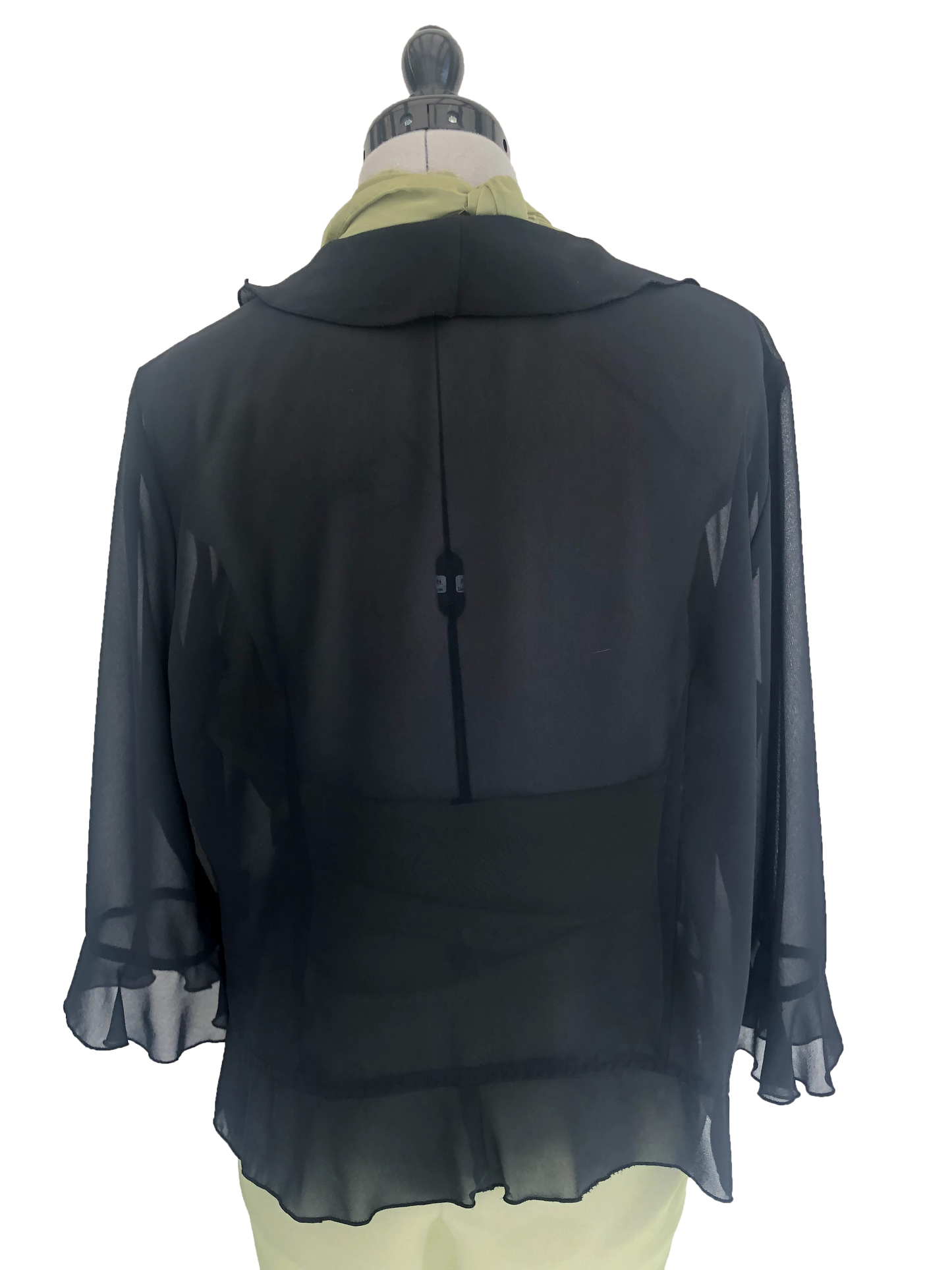 Jacke Noir Ruffle