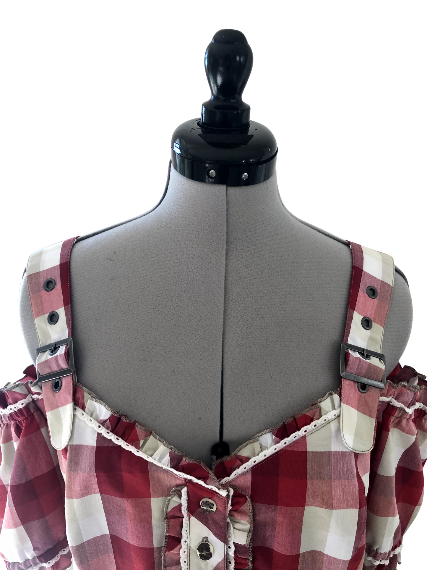 Bluse Red Check