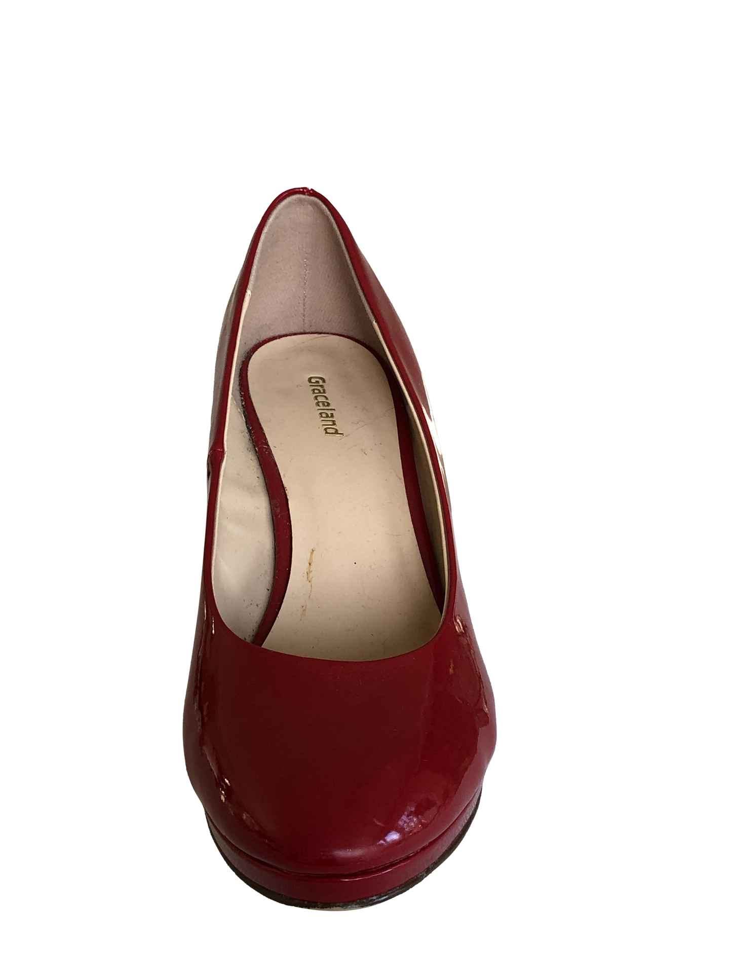 Pumps Red Block Shine