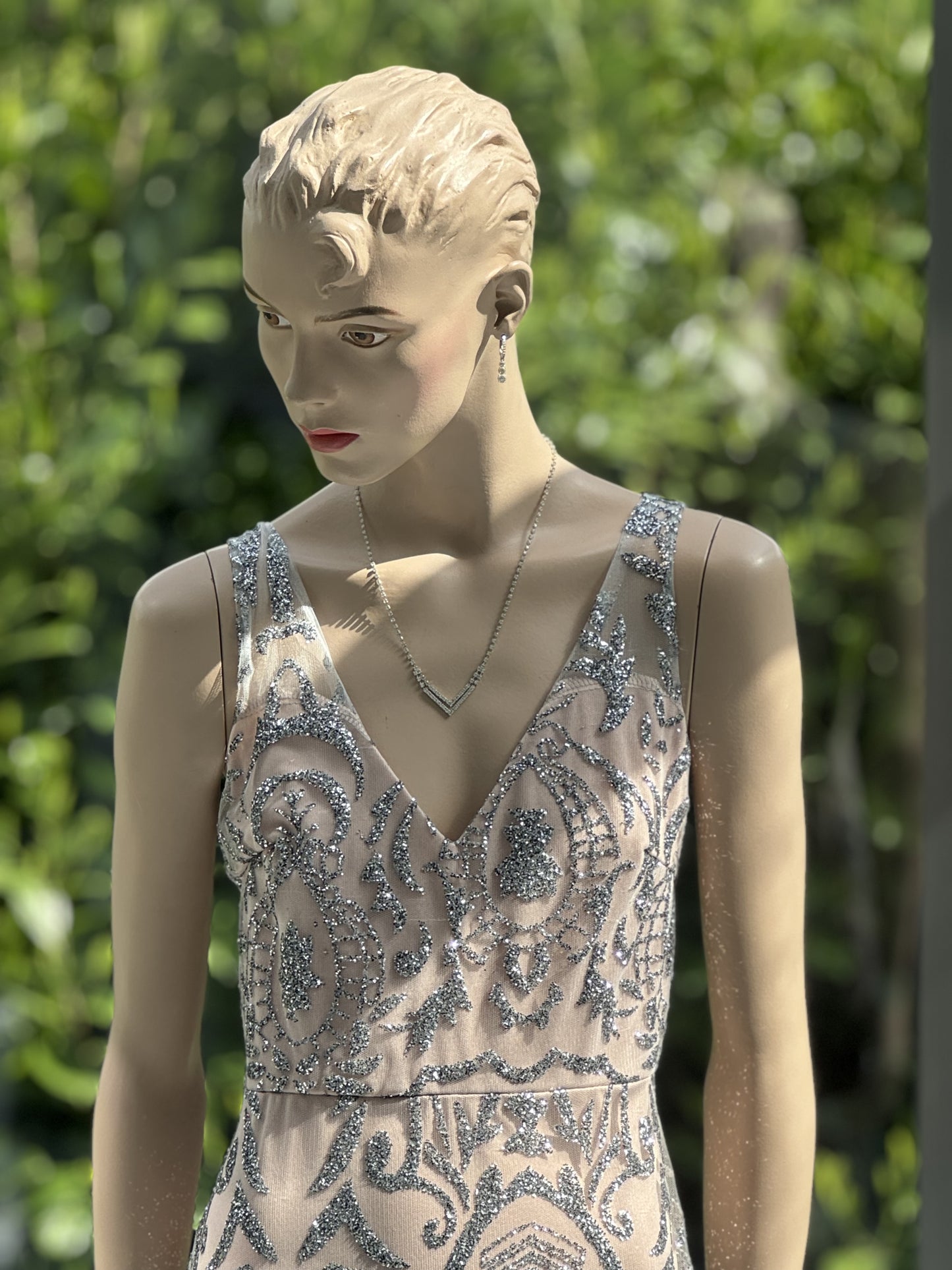 Abendkleid Champagne Shower