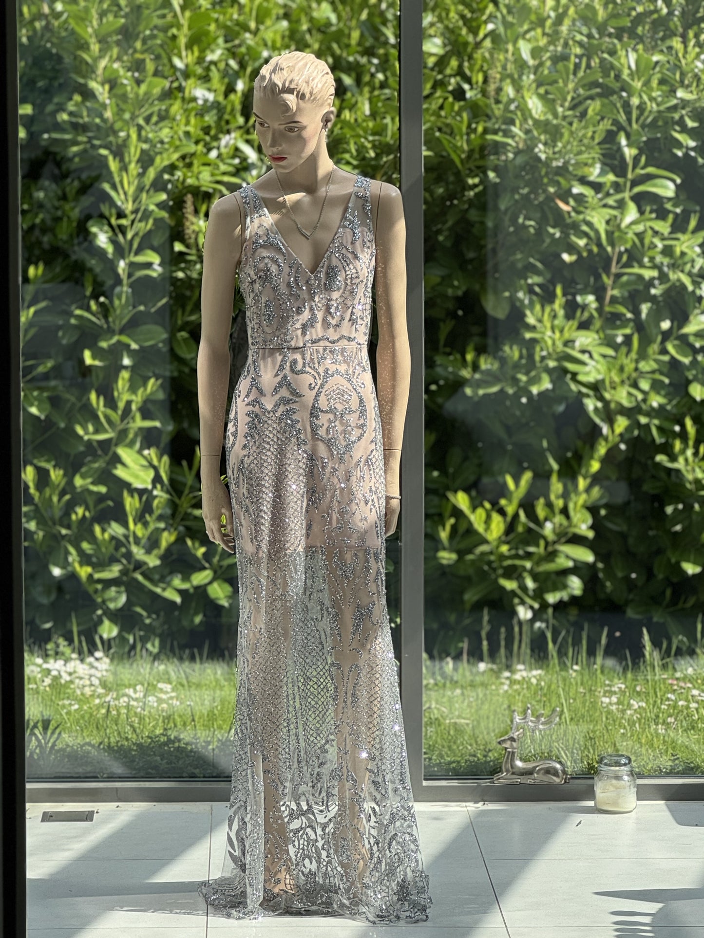 Abendkleid Champagne Shower