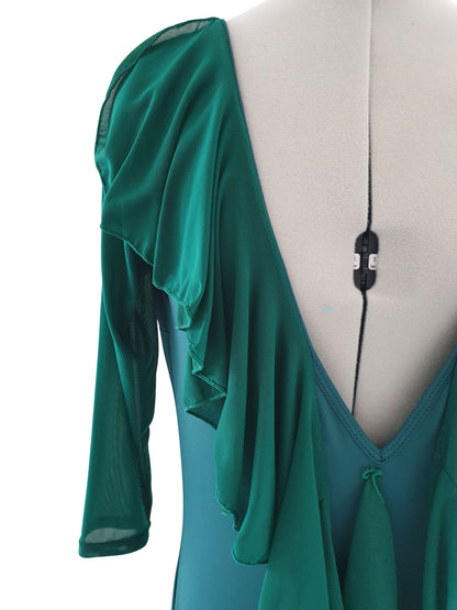 Abendkleid Green Flamenco
