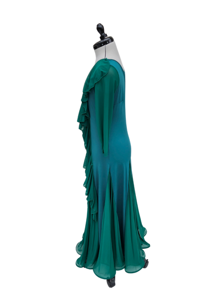 Abendkleid Green Flamenco
