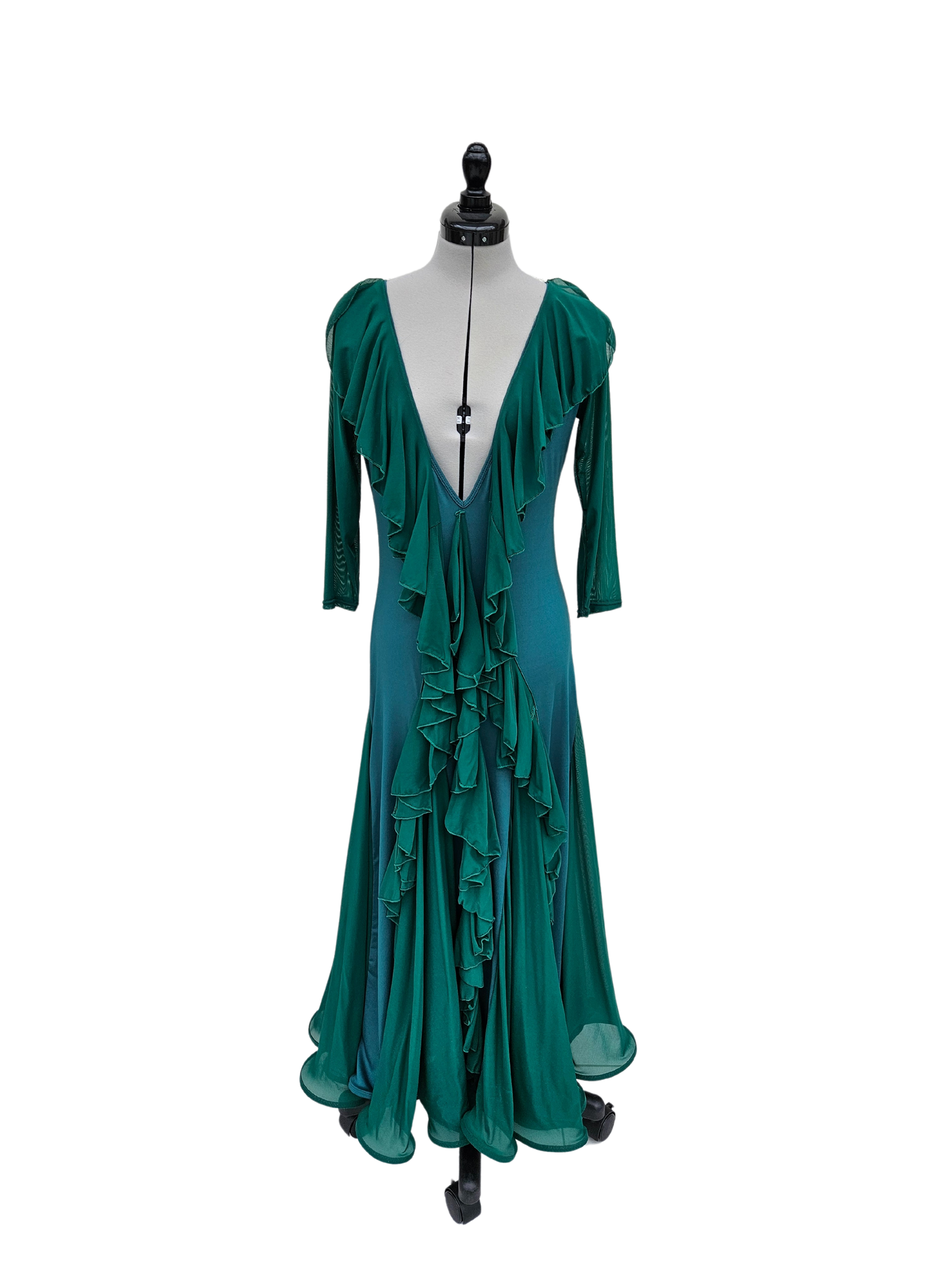 Abendkleid Green Flamenco