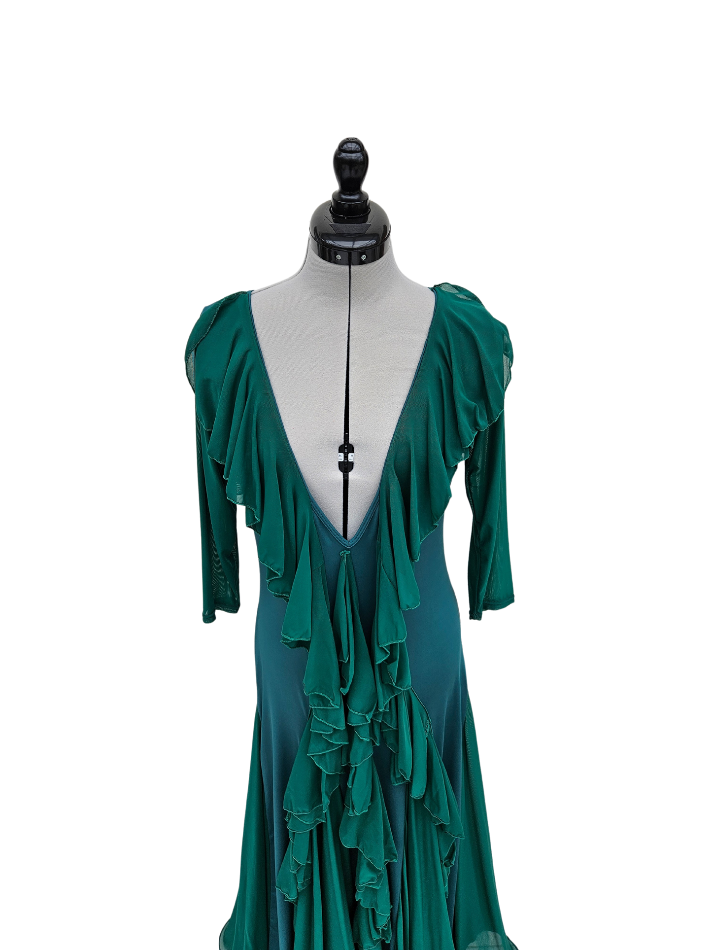 Abendkleid Green Flamenco