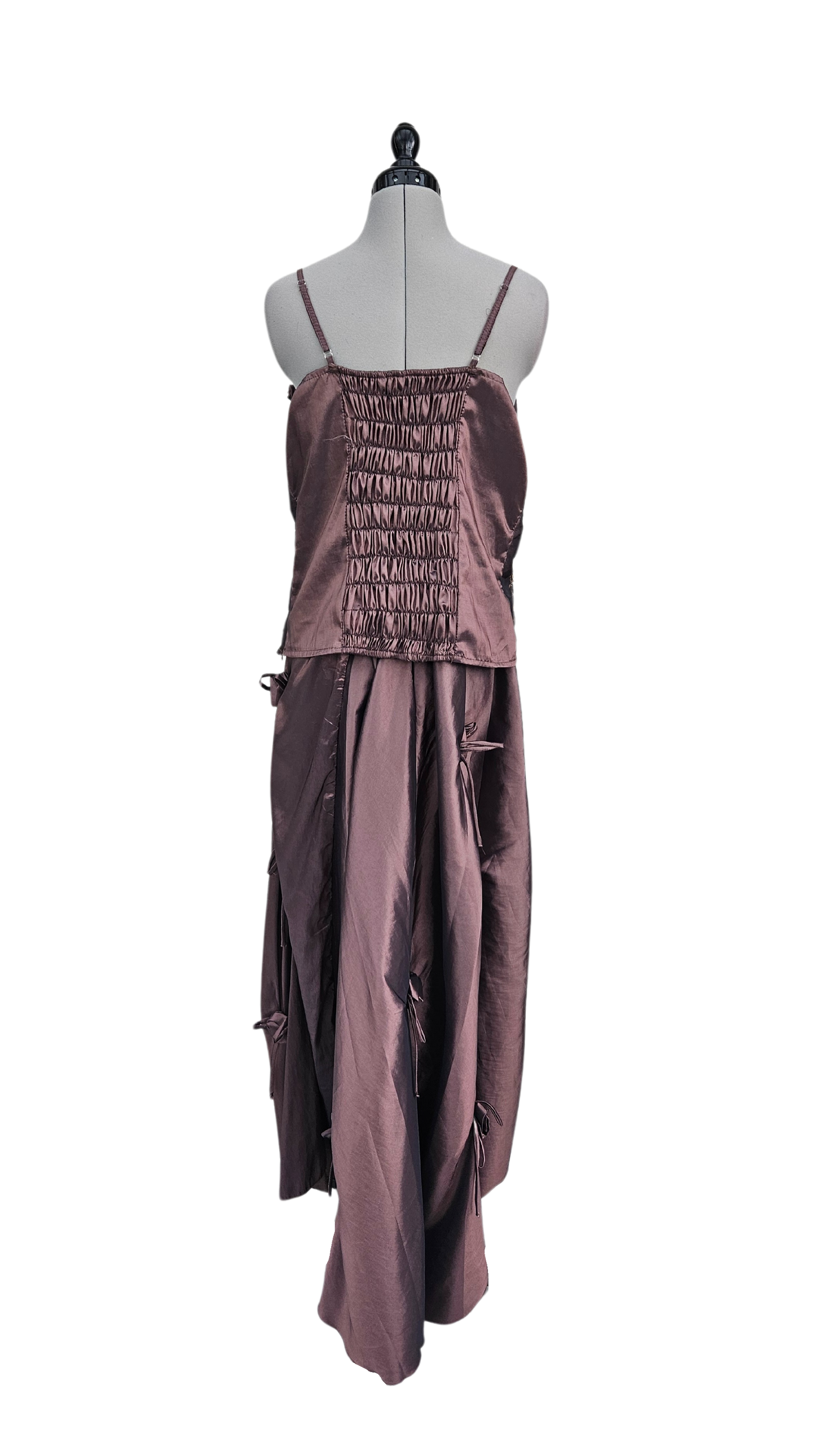 Abendkleid Mocca