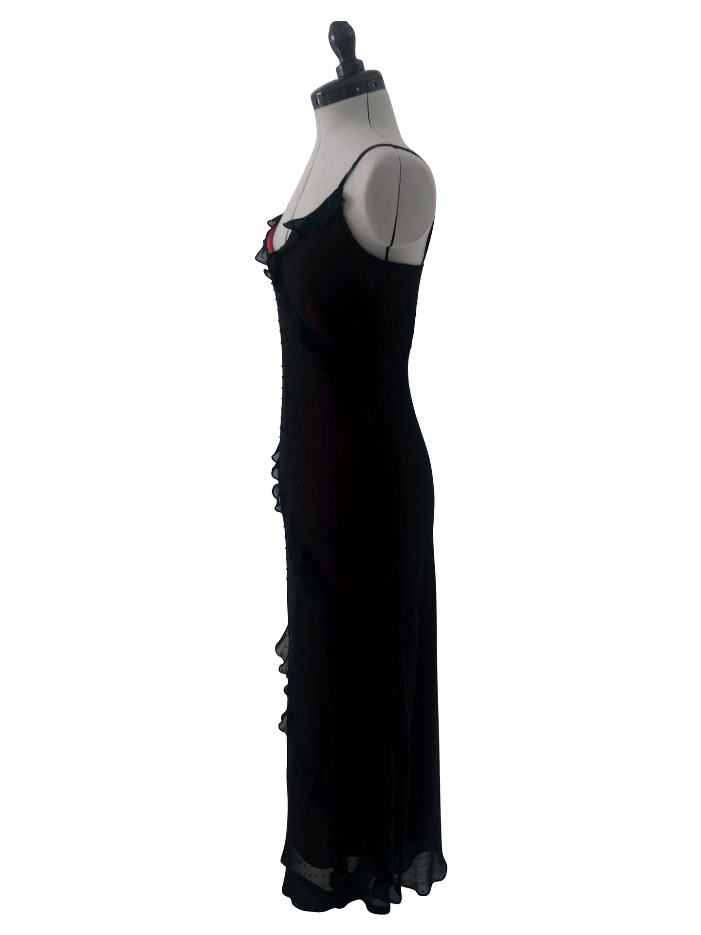 Abendkleid Schwarze Kaskade