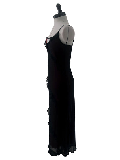 Abendkleid Schwarze Kaskade