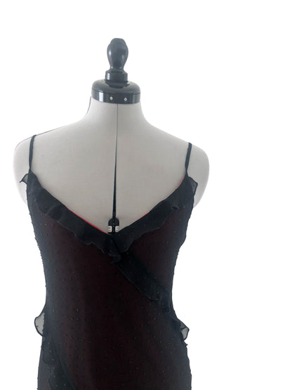Abendkleid Schwarze Kaskade