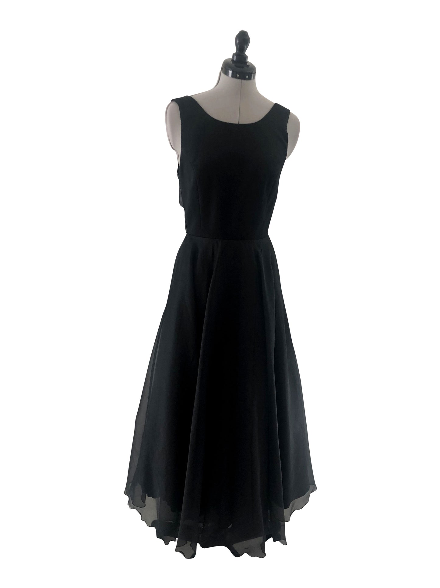 Abendkleid Schwarze Orchidee