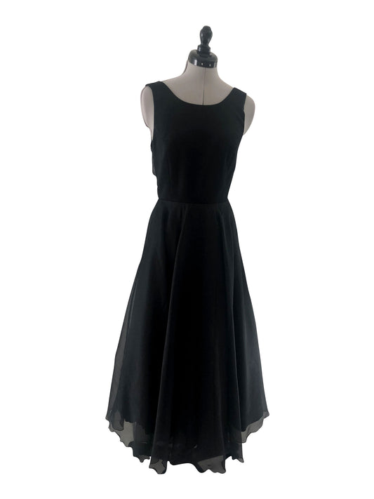 Abendkleid Schwarze Orchidee