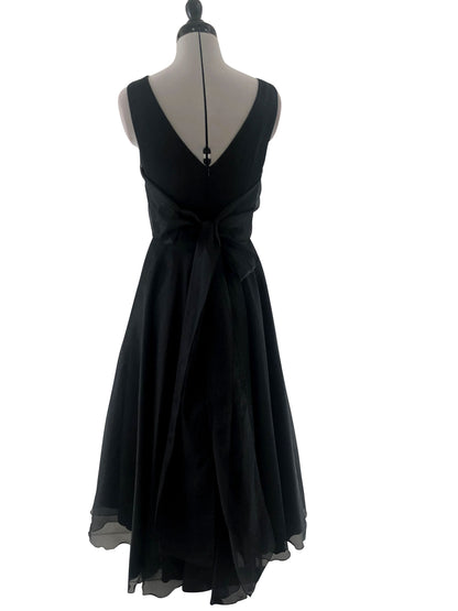 Abendkleid Schwarze Orchidee