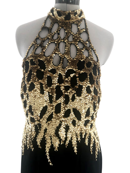 Abendkleid Goldregen