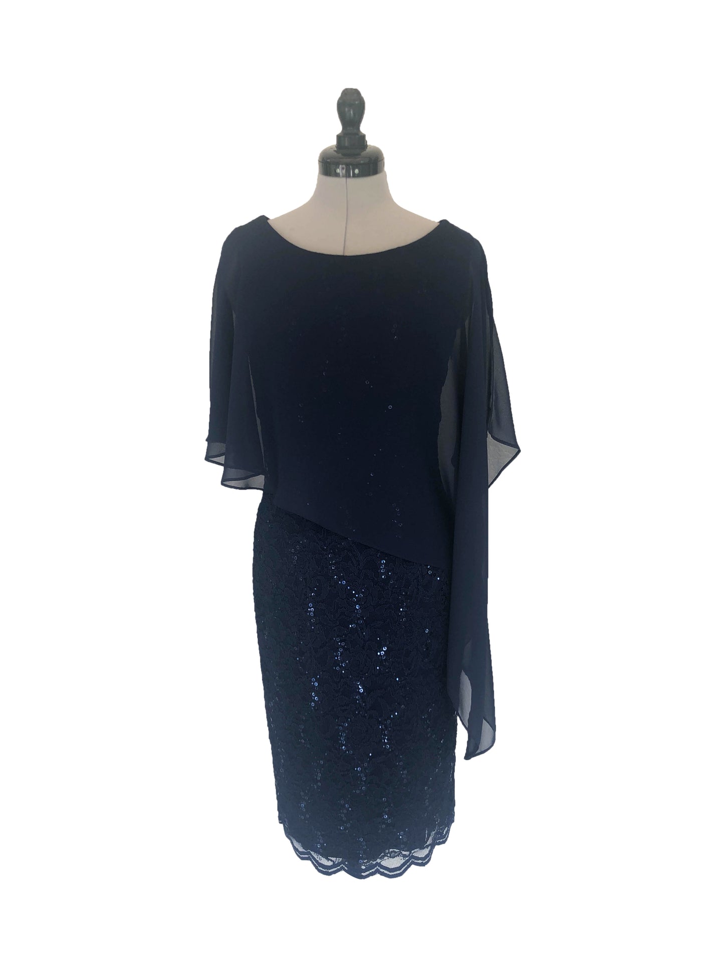 Abendkleid Saphirglanz
