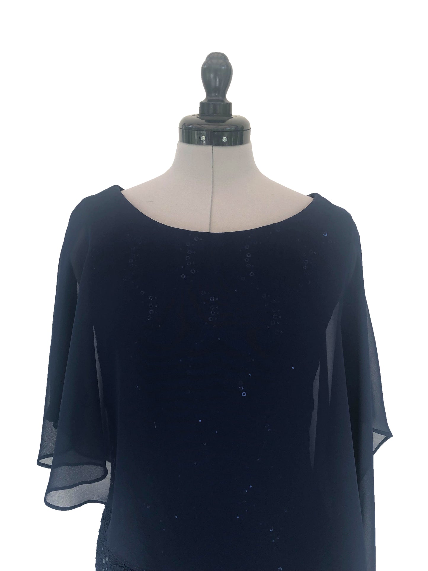 Abendkleid Saphirglanz