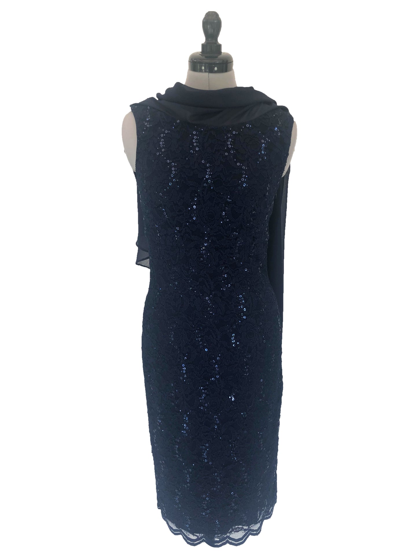 Abendkleid Saphirglanz