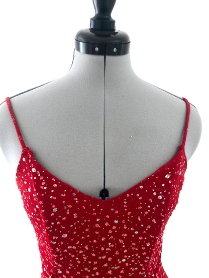 Abendkleid Red Sparkle