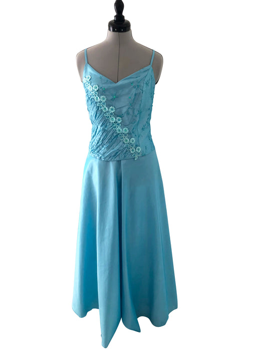 Abendkleid Blaue Lagune