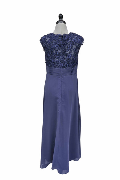 Abendkleid Petroleum