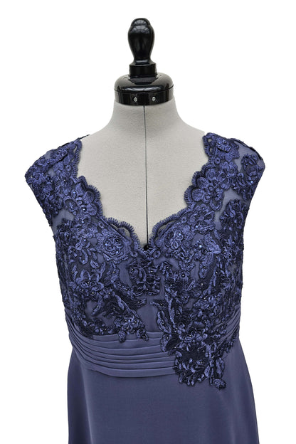 Abendkleid Petroleum