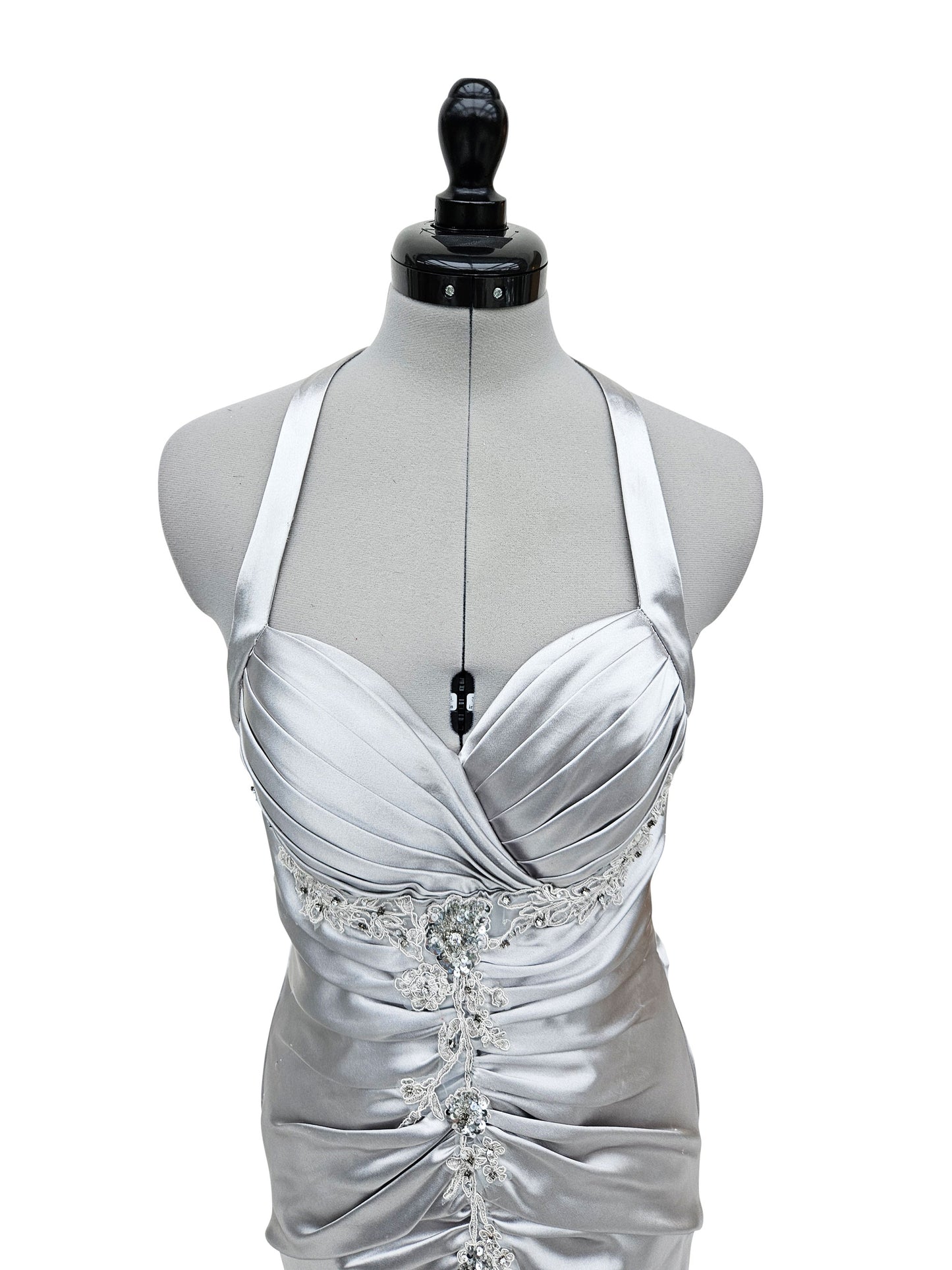 Abendkleid Shiny Silver
