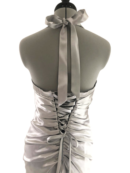 Abendkleid Shiny Silver