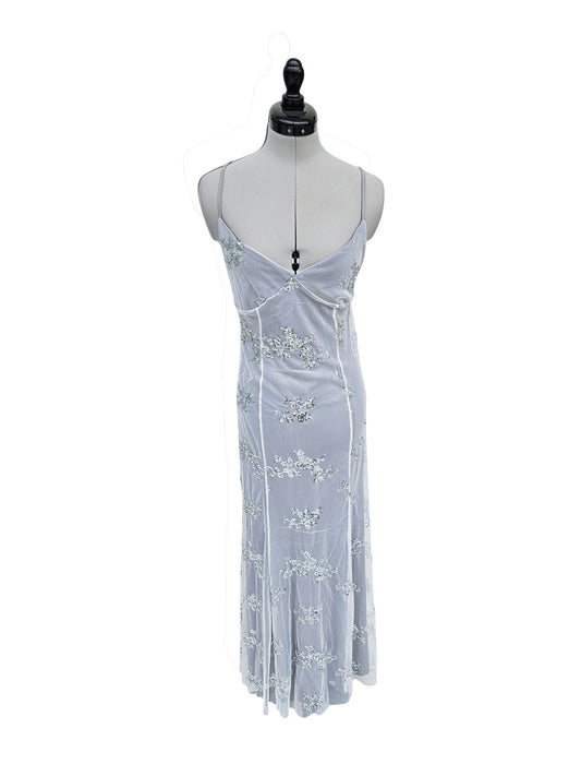 Abendkleid Silberblüte
