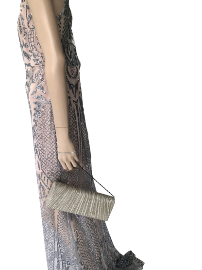 Clutch Silver Stripes