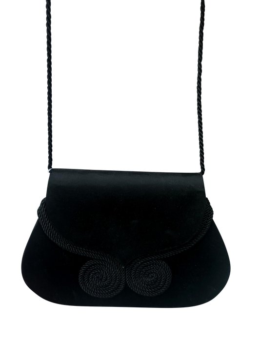Clutch Noir Fleur