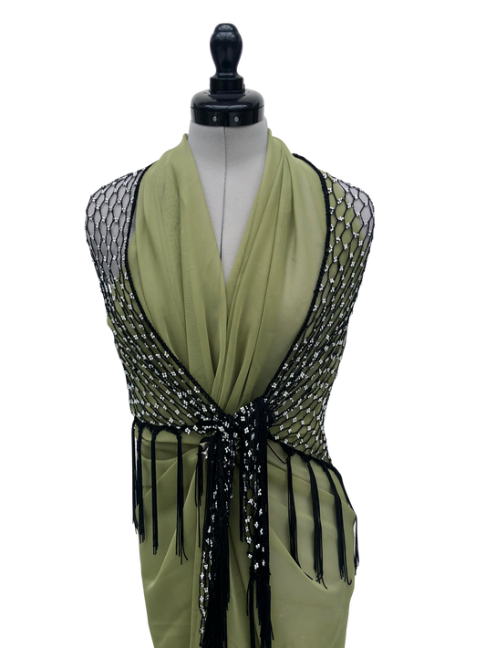 Umhängetuch Black Net