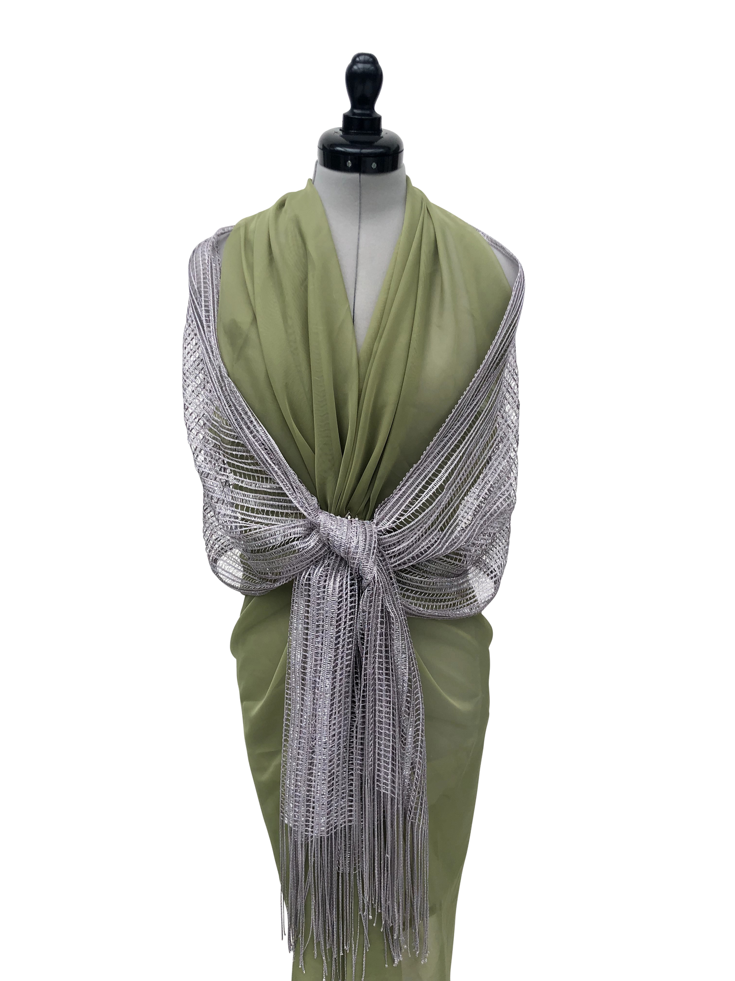 Umhängetuch Silver Stripes