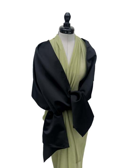 Umhängetuch Black Satin