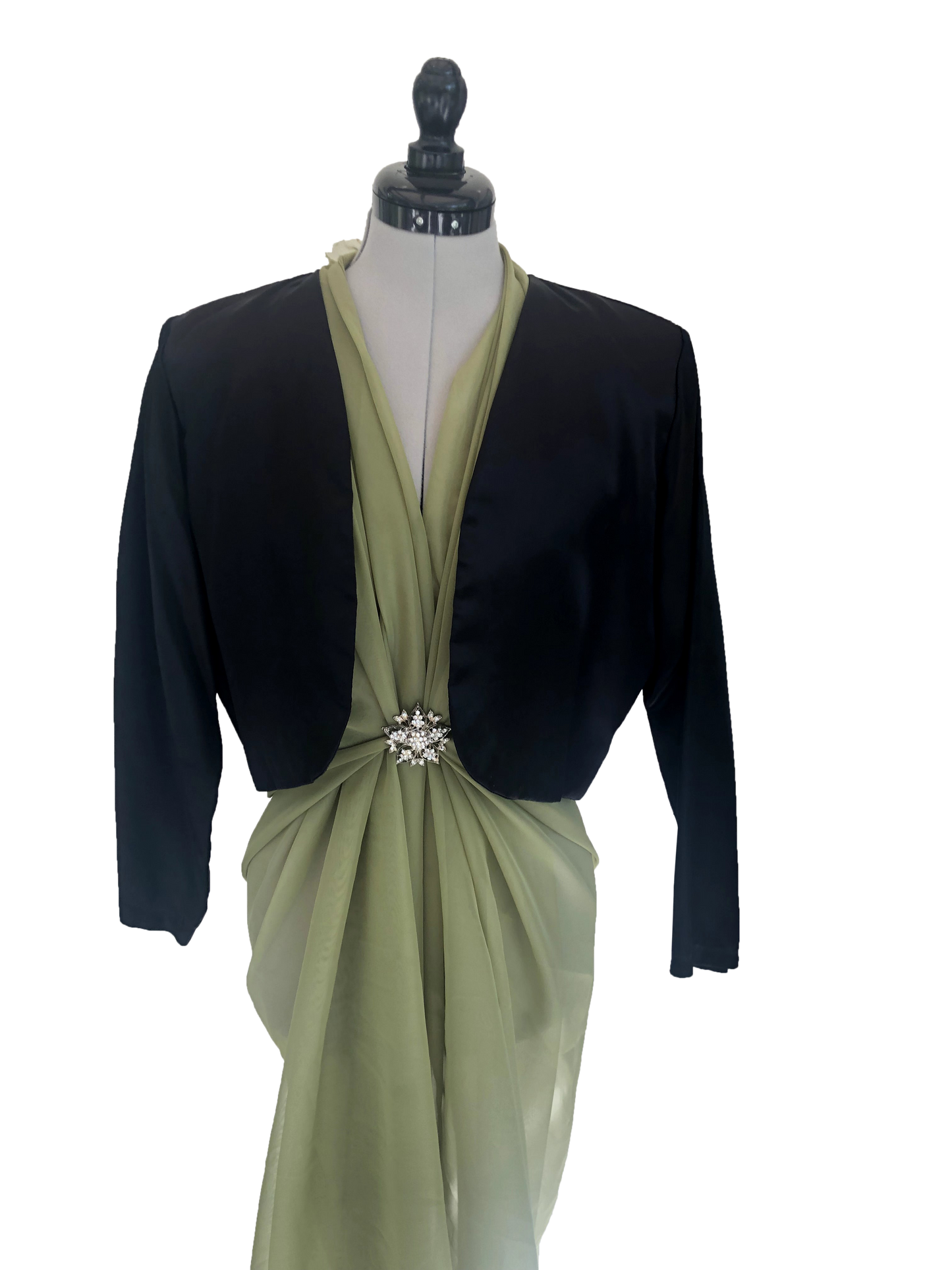 Bolero Noir Satin