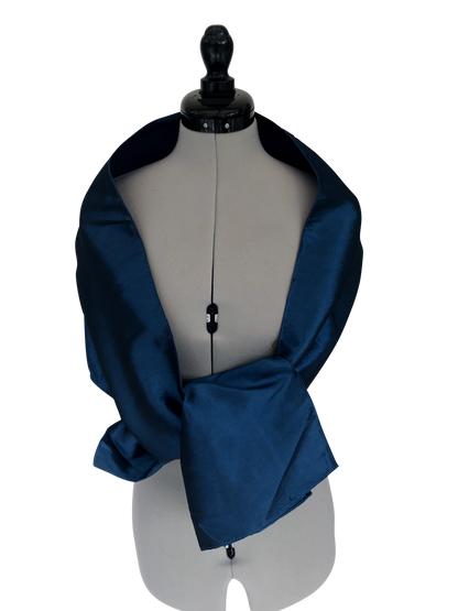 Umhängetuch Petrol Satin