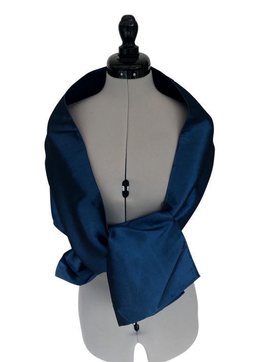 Umhängetuch Petrol Satin