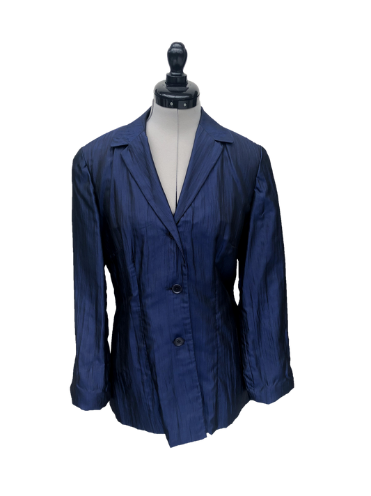 Blazer Blue Crinkle