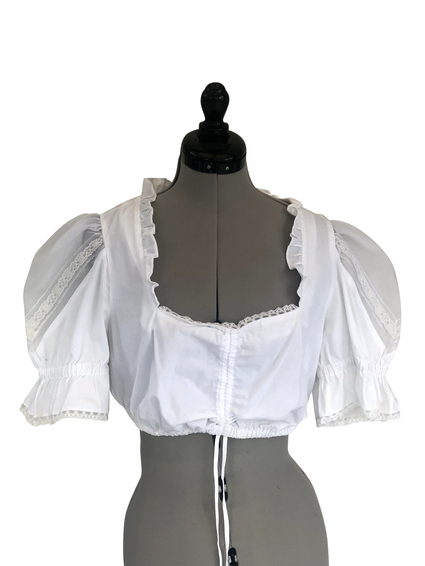 Dirndlbluse Alpenweisszauber
