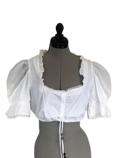 Dirndlbluse Alpenweisszauber