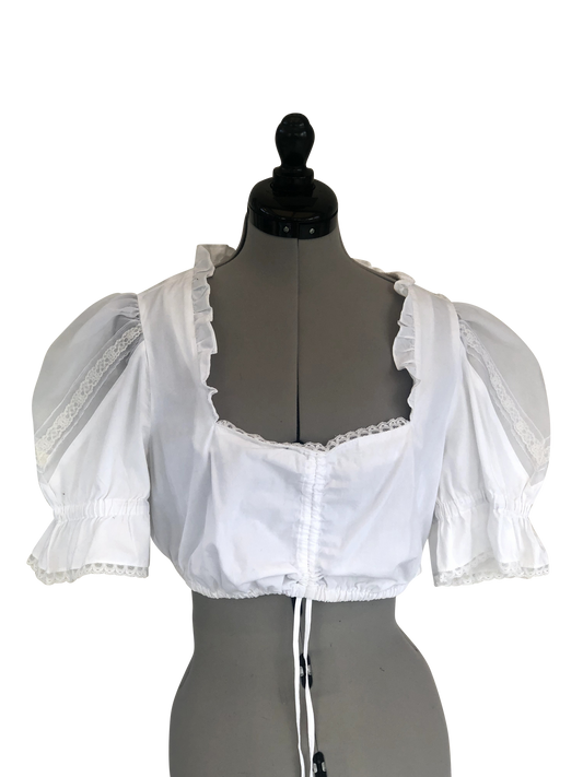 Dirndlbluse Alpenweisszauber