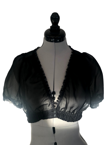 Bluse Noir Veil