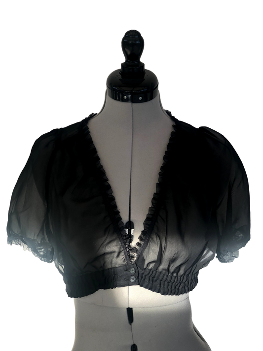 Bluse Noir Veil