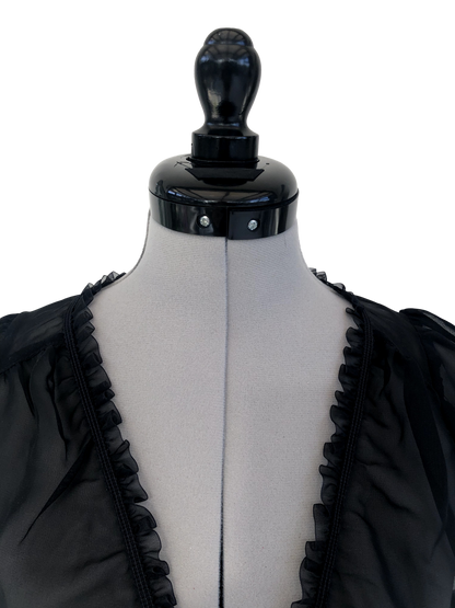 Bluse Noir Veil