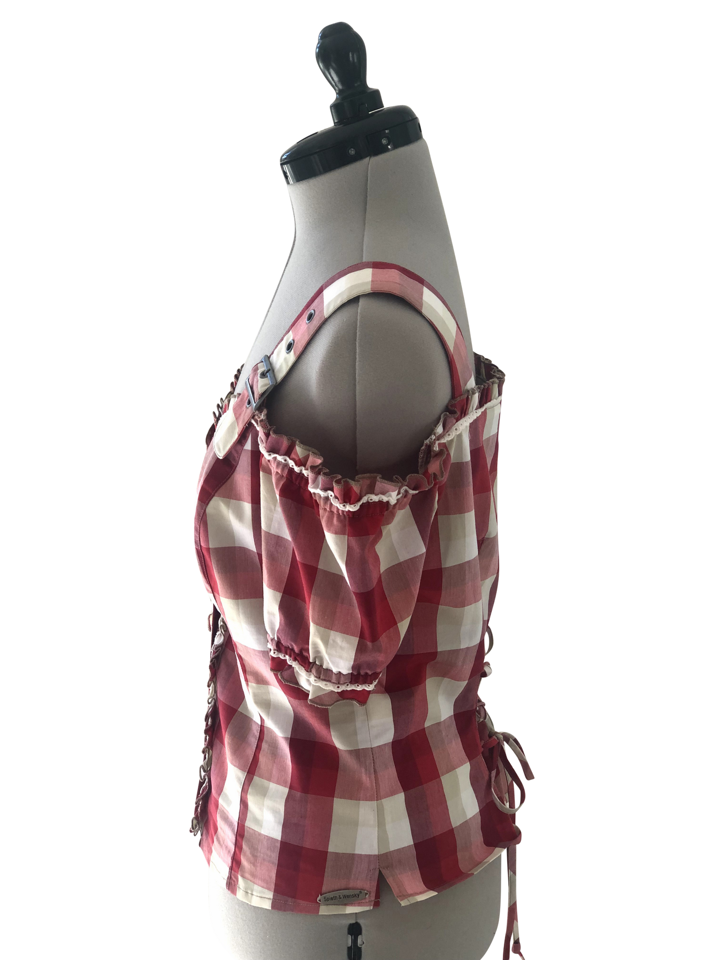 Bluse Red Check